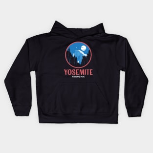 Half Dome Yosemite National Park Retro Vintage Design Gift Kids Hoodie